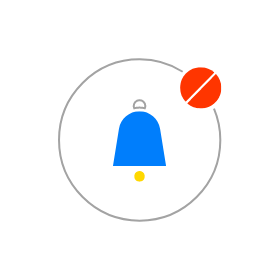 通知トリガーなし